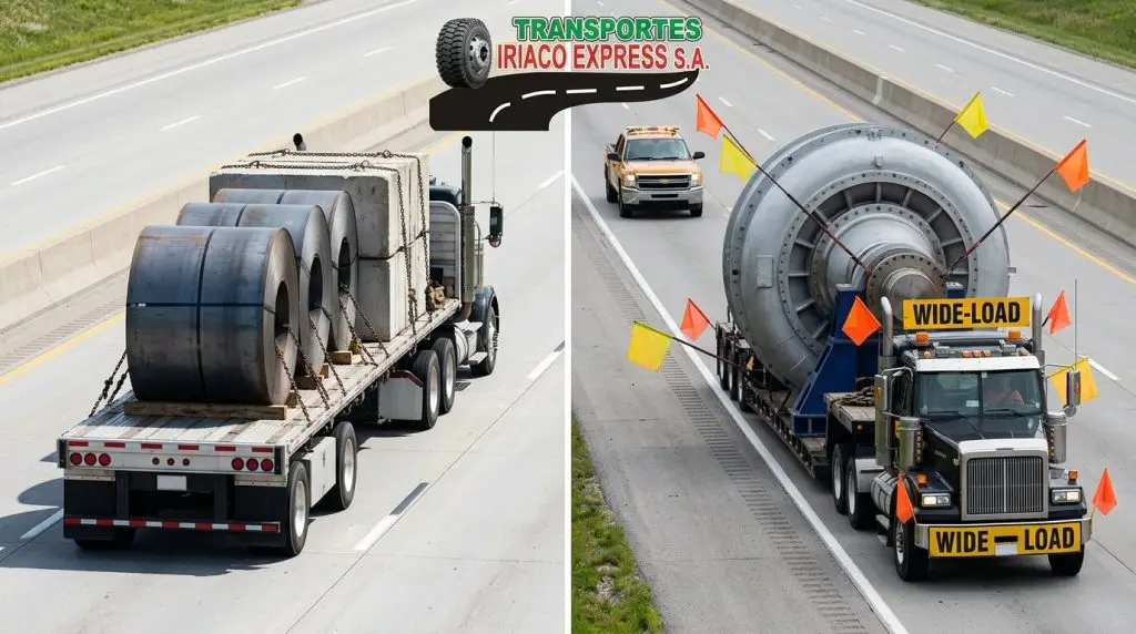 Diferencia entre carga pesada y carga sobredimensionada