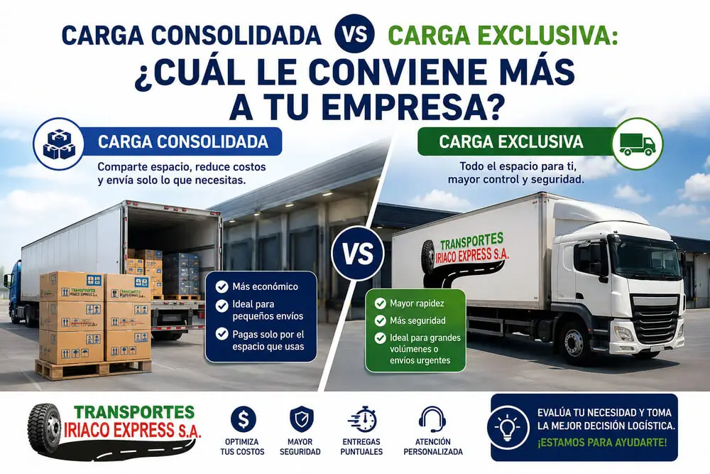 Carga consolidada vs carga exclusiva: ¿cuál le conviene más a tu empresa?