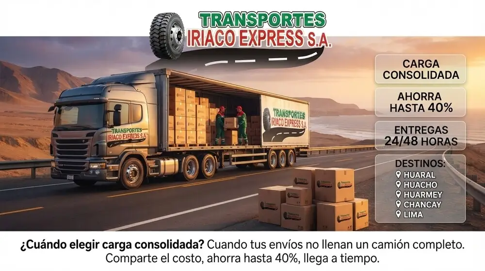 ¿Cuándo elegir carga consolidada para envios al Norte Chico?
